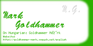mark goldhammer business card